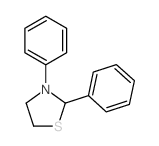 2,3-diphenylthiazolidine structure