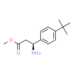 METHYL (3S)-3-AMINO-3-[4-(TERT-BUTYL)PHENYL]PROPANOATE结构式