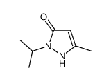5-methyl-2-propan-2-yl-1H-pyrazol-3-one Structure