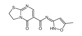 N-(5-methyl-1,2-oxazol-3-yl)-5-oxo-2,3-dihydro-[1,3]thiazolo[3,2-a]pyrimidine-6-carboxamide Structure