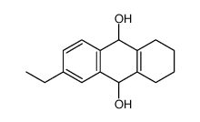 2-Ethyl-5,6,7,8,9,10-hexahydroanthracene-9,10-diol structure