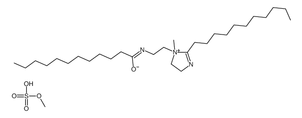 4,5-dihydro-1-methyl-1-[2-[(1-oxododecyl)amino]ethyl]-2-undecyl-1H-imidazolium methyl sulphate结构式