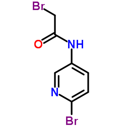 2-Bromo-N-(6-bromo-3-pyridinyl)acetamide结构式