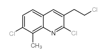 2,7-dichloro-3-(2-chloroethyl)-8-methylquinoline结构式