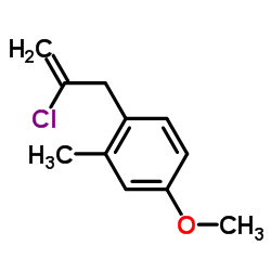 1-(2-Chloro-2-propen-1-yl)-4-methoxy-2-methylbenzene结构式