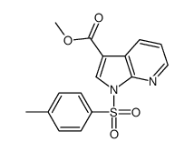 1-甲基苯磺酰基-1H-吡咯并[2,3-B]吡啶-3-羧酸甲酯结构式