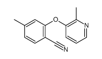 4-methyl-2-(2-methylpyridin-3-yl)oxybenzonitrile Structure