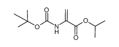 isopropyl 2-((tert-butoxycarbonyl)amino)acrylate Structure