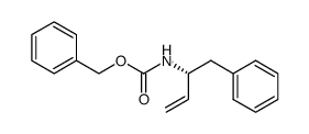 N-<(benzyloxy)carbonyl>-(2R)-amino-1-phenylbut-3-ene结构式