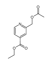 2-acetoxymethyl-isonicotinic acid ethyl ester Structure