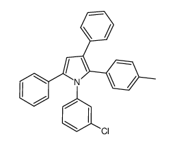 1-(3-chlorophenyl)-2-(4-methylphenyl)-3,5-diphenyl-1H-pyrrole Structure
