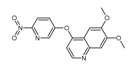 6,7-dimethoxy-4-[(6-nitro-3-pyridyl)oxy]quinoline结构式