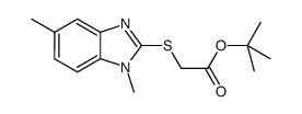 tert-butyl [(1,5-dimethyl-1H-benzimidazol-2-yl)thio]acetate Structure