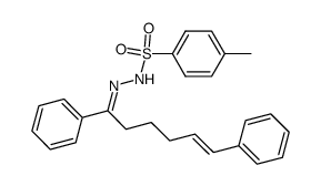(E)-1,6-diphenyl-5-hexen-1-one N-tosylhydrazone Structure