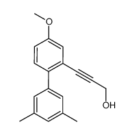 (4-methoxy-3',5'-dimethylbiphenyl-2-yl)-2-propyn-1-ol结构式