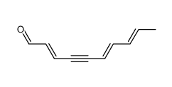deca-2t,6t,8t-trien-4-ynal结构式