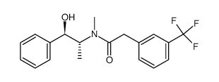 N-(2(R)-hydroxy-1(R)-methyl-2(R)-phenyl-ethyl)-N-methyl-2-(3-trifluoromethyl-phenyl)-acetamide结构式