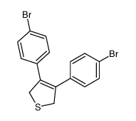3,4-BIS-(4-BROMO-PHENYL)-2,5-DIHYDRO-THIOPHENE结构式