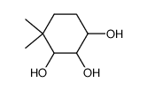 4,4-dimethyl-cyclohexane-1,2,3-triol结构式