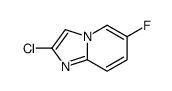 2-氯-6-氟H-咪唑并[1,2-a]吡啶结构式