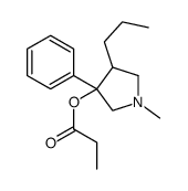 (1-methyl-3-phenyl-4-propylpyrrolidin-3-yl) propanoate Structure