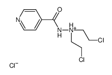 bis(2-chloroethyl)-(pyridine-4-carbonylamino)azanium,chloride Structure