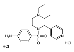 4-amino-N-[2-(diethylamino)ethyl]-N-(pyridin-4-ylmethyl)benzenesulfonamide,dihydrochloride结构式