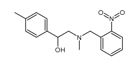 N-(2-nitrobenzyl)-2-(methylamino)-1-(4'-tolyl)-1-ethanol结构式