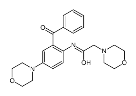 N-(2-benzoyl-4-morpholin-4-ylphenyl)-2-morpholin-4-ylacetamide结构式