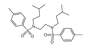 N,N'-diisopentyl-N,N'-ethanediyl-bis-toluene-4-sulfonamide结构式