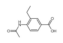 4-acetylamino-3-ethyl-benzoic acid Structure
