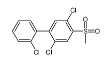 1,4-dichloro-2-(2-chlorophenyl)-5-methylsulfonylbenzene结构式
