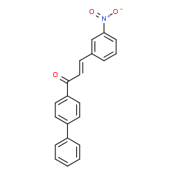 (2E)-1-{[1,1-biphenyl]-4-yl}-3-(3-nitrophenyl)prop-2-en-1-one结构式