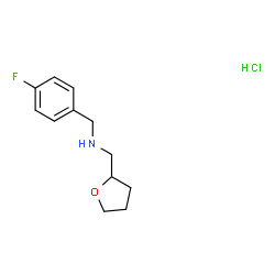 (4-fluorobenzyl)(tetrahydro-2-furanylmethyl)amine hydrochloride结构式