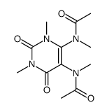 Uracil,1,3-dimethyl-5,6-bis(N-methylacetamido)- (6CI) structure