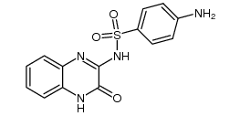 4-amino-N-(3-oxo-3,4-dihydro-quinoxalin-2-yl)-benzenesulfonamide结构式