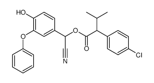 [cyano-(4-hydroxy-3-phenoxyphenyl)methyl] 2-(4-chlorophenyl)-3-methylbutanoate Structure