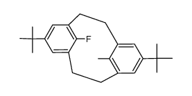 8-fluoro-16-methyl-5,15-di-t-butyl<2.2>metacyclophane Structure