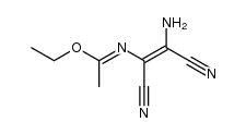 (1-ethoxy-ethylidenamino)-amino-maleonitrile Structure