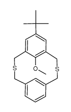 6-tert-butyl-9-methoxy-2,11-dithia[3.3]metacyclophane Structure