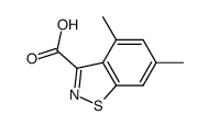 4,6-dimethyl-1,2-benzisothiazole-3-carboxylic acid结构式