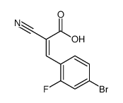 (2E)-3-(4-Bromo-2-fluorophenyl)-2-cyanoprop-2-enoic acid结构式
