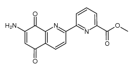 Methyl 7-Amino-2-(2'-pyridyl)quinoline-5,8-quinone-6'-carboxylate结构式