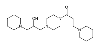 1-[4-(2-hydroxy-3-piperidin-1-ylpropyl)piperazin-1-yl]-3-piperidin-1-ylpropan-1-one Structure