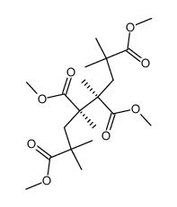 (4R,5R)-4,5-Bis-methoxycarbonyl-2,2,4,5,7,7-hexamethyl-octanedioic acid dimethyl ester结构式