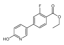 ethyl 2-fluoro-4-(6-oxo-1H-pyridin-3-yl)benzoate结构式