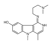 1-[3-(dimethylamino)propylamino]-4,5-dimethylpyrido[4,3-b]indol-8-ol结构式