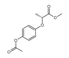 methyl (R)-2-(4-acetoxyphenoxy)propionate Structure