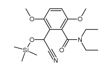 2-(cyano((trimethylsilyl)oxy)methyl)-N,N-diethyl-3,6-dimethoxybenzamide Structure