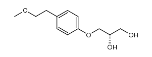 (S)-3-(4-(2-methoxyethyl)phenoxy)propane-1,2-diol Structure